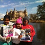 Sarah, Nadia and Aaliyah at Schwerin Castle, Germany