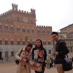 Grace, Feliz and Chris in Siena, Italy