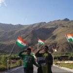 Zia Mistry and Md Tabin Mistry at the memorial of the martyrs in Kargil, Kashmir