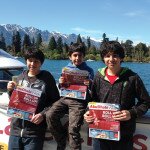 Ethar, Ali and Anas Tawfeeq in Queenstown, New Zealand