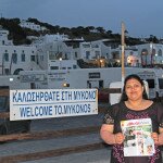 Anu Koshy at Mykonos, Greece