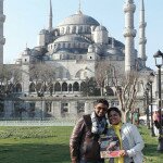 Aysha Backer and husband in Istanbul, Turkey