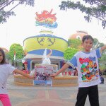 The Prakoso kids at Ocean Park, BSD City, Tangerang, Indonesia