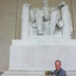 Brian McAndrew at the Lincoln Memorial in Washington DC, USA