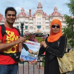 Bushair and Shehzeen during their trip to Disneyland Paris