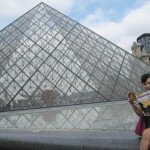 Cha at the Louvre Museum in Paris, France