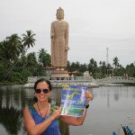 Cheryl Lynn Chahal with her favourite read in Sri Lanka