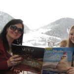 Jennifer and Courtney Adkins on the Glacier Express in the Swiss Alps