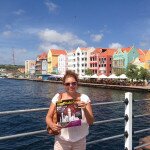 Ingrid Blonden at the tropical island of Curacao, Dutch Antilles
