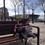 Yasmine and Layla Yung at Albert Dock in Liverpool, England