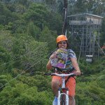 Mary Rose Blancaver sky cycling at Eden Park, Davao, Philippines