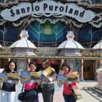 Marilyn, Janette, Renette and Mylene in Sanrio Puroland (Hello Kitty Town), Tokyo, Japan