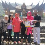 Remus, Neisha, and Family in front of Pagaruyung Palace, Batusangkar, Indonesia