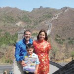 Hernandez family at the Great Wall of China