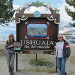 Patricia and Arturo at Ushuaia, Tierra del Fuego, Argentina
