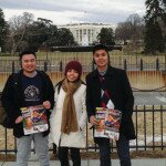 Ralph Pineda, Adora Villanueva and Francis Tabago in Washington DC, USA
