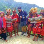 Richard Albay with the locals at Banaue Rice Terraces, Philippines