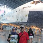 Tehmina and Safeer at the National Air and Space Museum, Virginia, USA