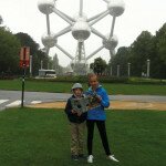 Elke and Bas Nuyts at The Atomium in Brussels, Belgium