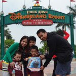 The Legaspi family at Disneyland in Hong Kong