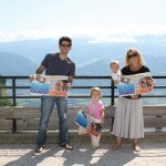 The Shier family at the St Hilaire de Touvet mountain in Grenoble, France