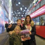 Sarah, Danny and Skye taking in the lights and sights of London, UK