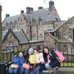 Dioleta, Arlene, Joan and Marizen in Edinburgh, Scotland