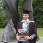 Josh Rowlands graduating at Leicester University, England