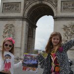 Hannah and Kate at the Arc De Triomphe in Paris, France