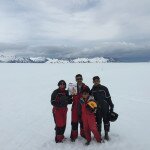 The Thantry family at the Vatnajokull glacier, Iceland