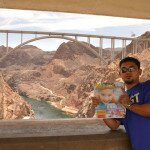 Jonelson Bayani at the Hoover Dam on the border of Arizona and Nevada, US