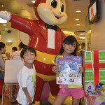 Raymond Gomez’s kids at Jollibee, Trinoma Mall, Edsa Quezon City, Philippines