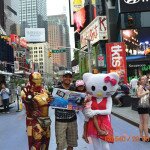 Aslam and Samia Mohammed in New York City Times Square, USA