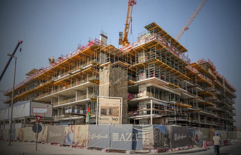 Construction of Azizi Developments’ Beach Oasis II Reaches 18% Completion