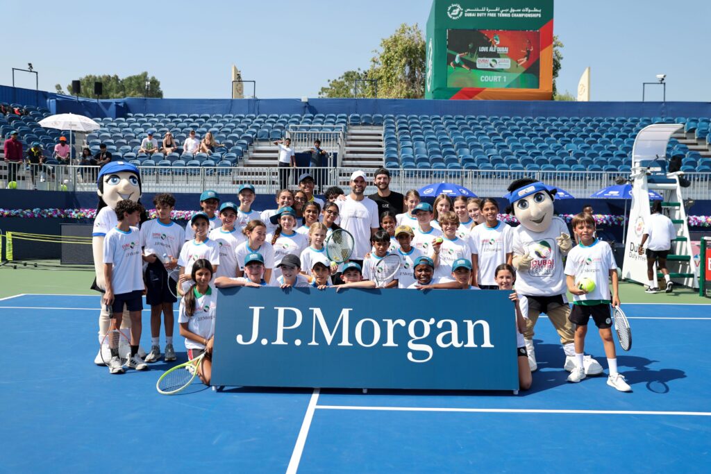 Davis Cup Champions Inspire 400 Young Tennis Fans at Dubai’s J.P. Morgan Kids Day